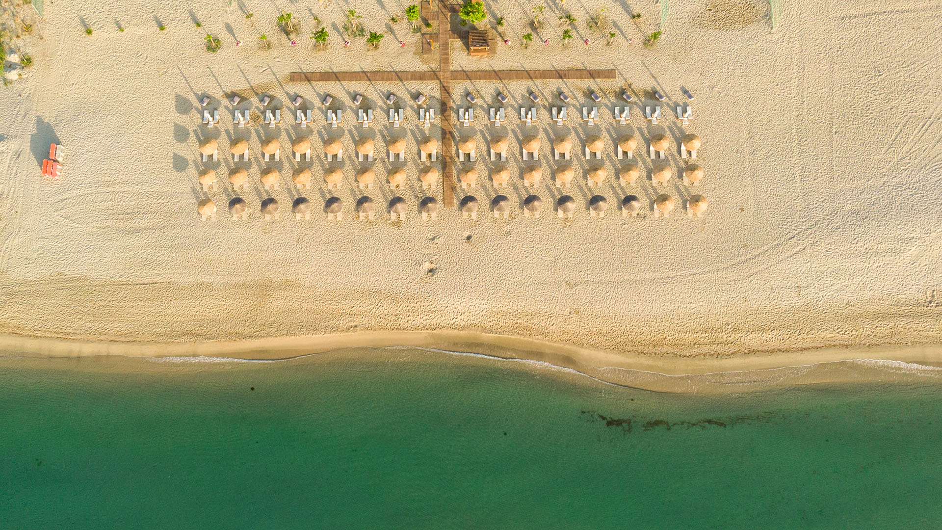 Katerini Beach from above.